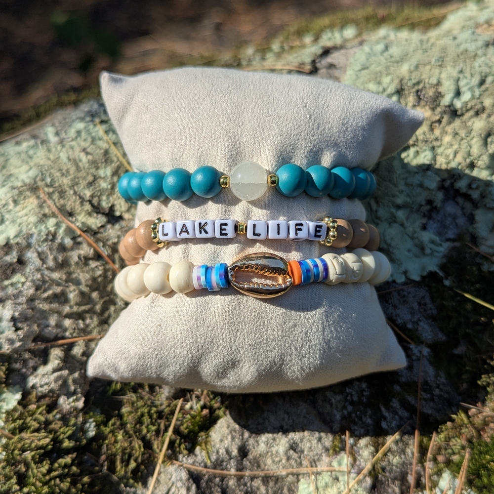 Lake Life Beaded Bracelet Set